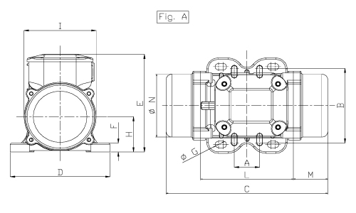 rozměry elektrického vibrátoru