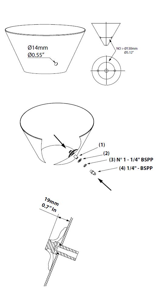 Montáž provzdušňovacích kuželů VBSM